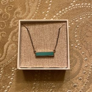 Turquoise Bar Necklace